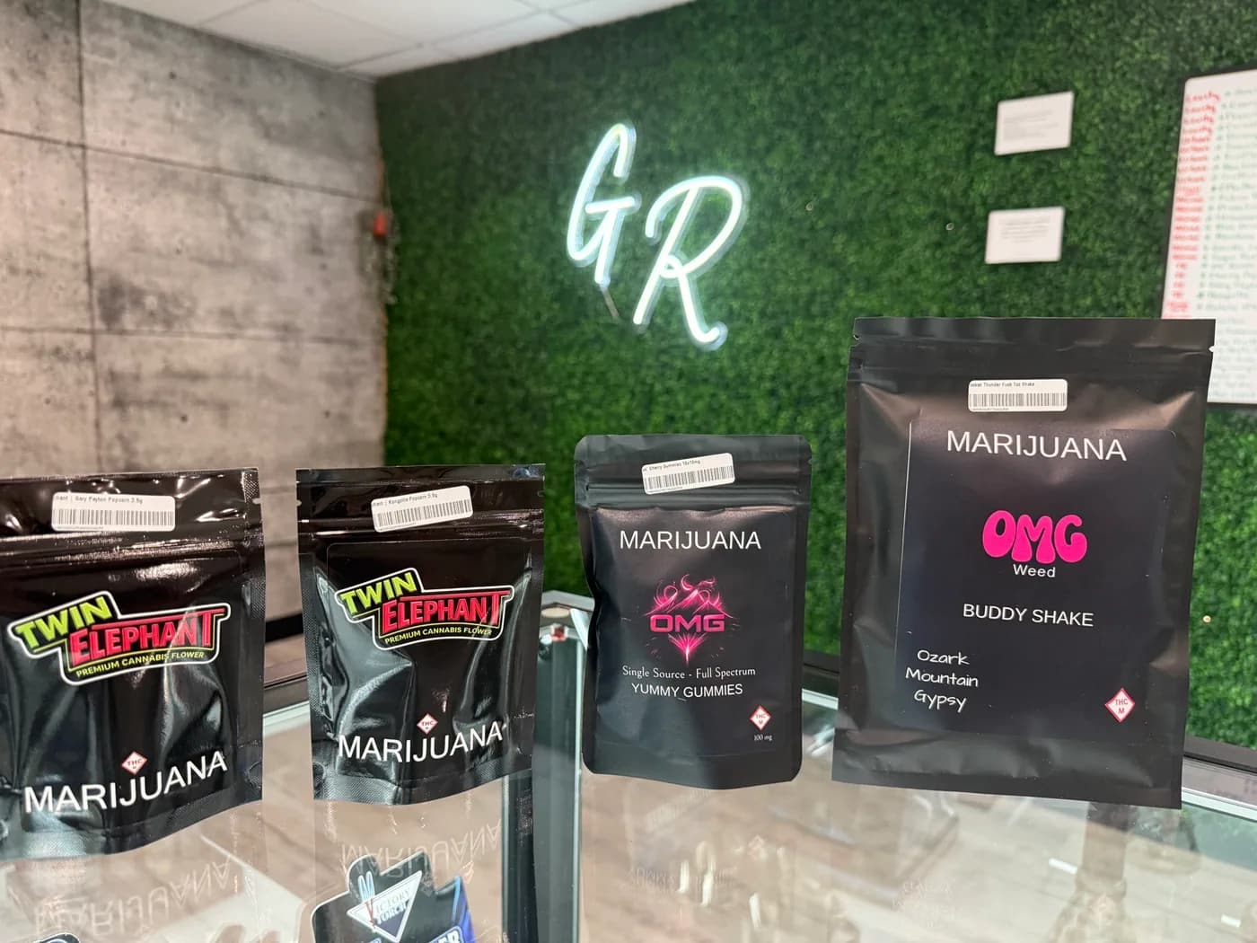 Cannabis product jar at Grass Roots
