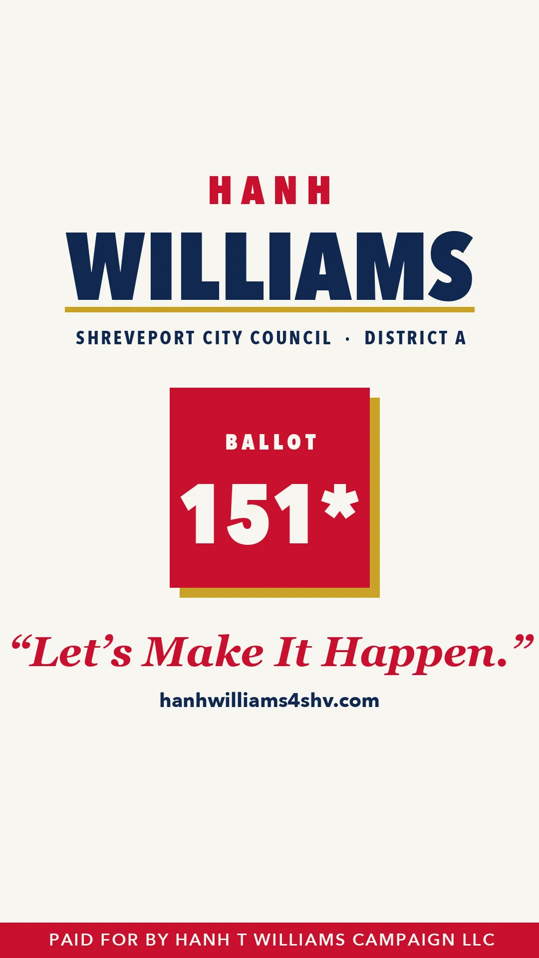 Hanh Williams campaign story asset