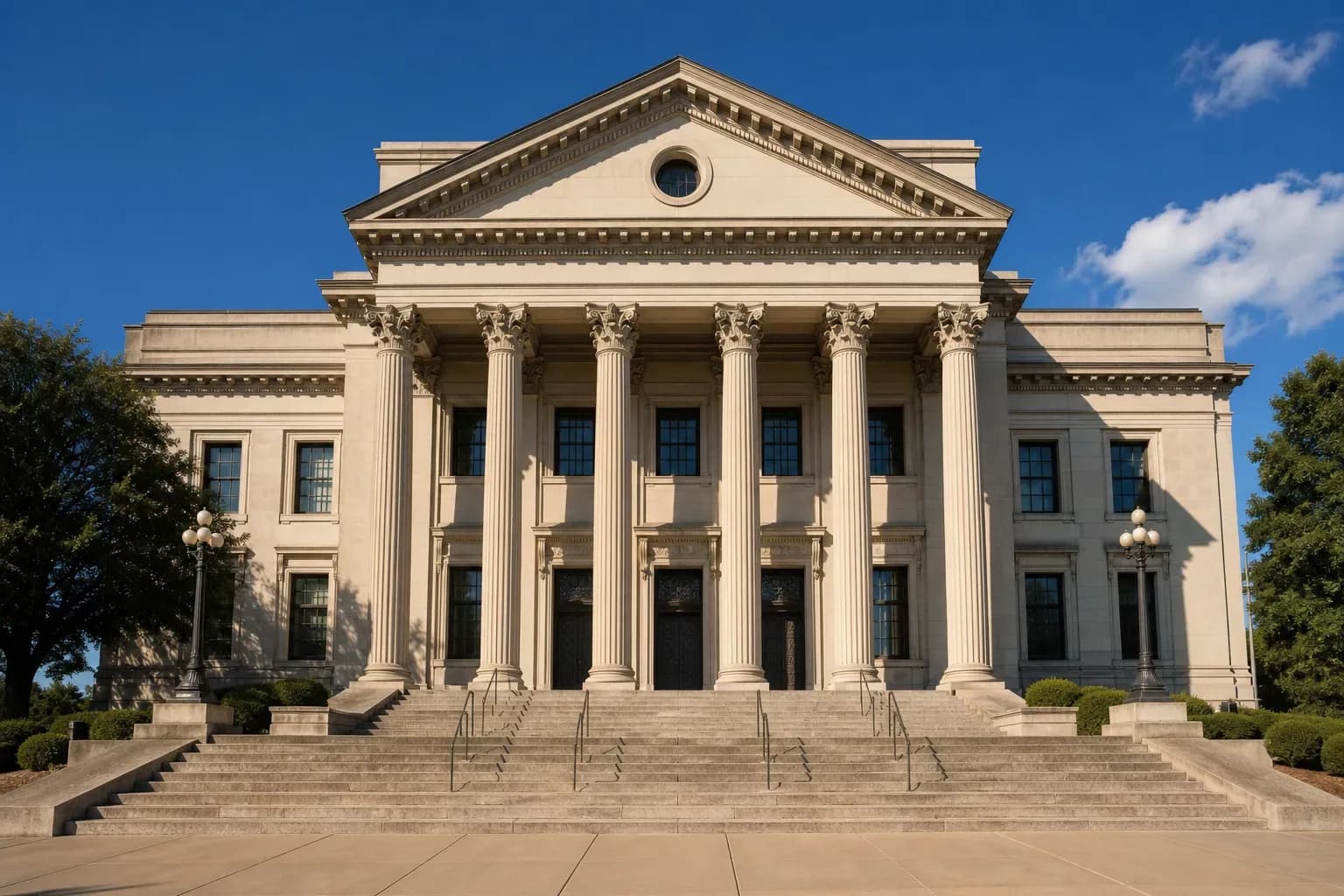 Courthouse exterior used on the law website